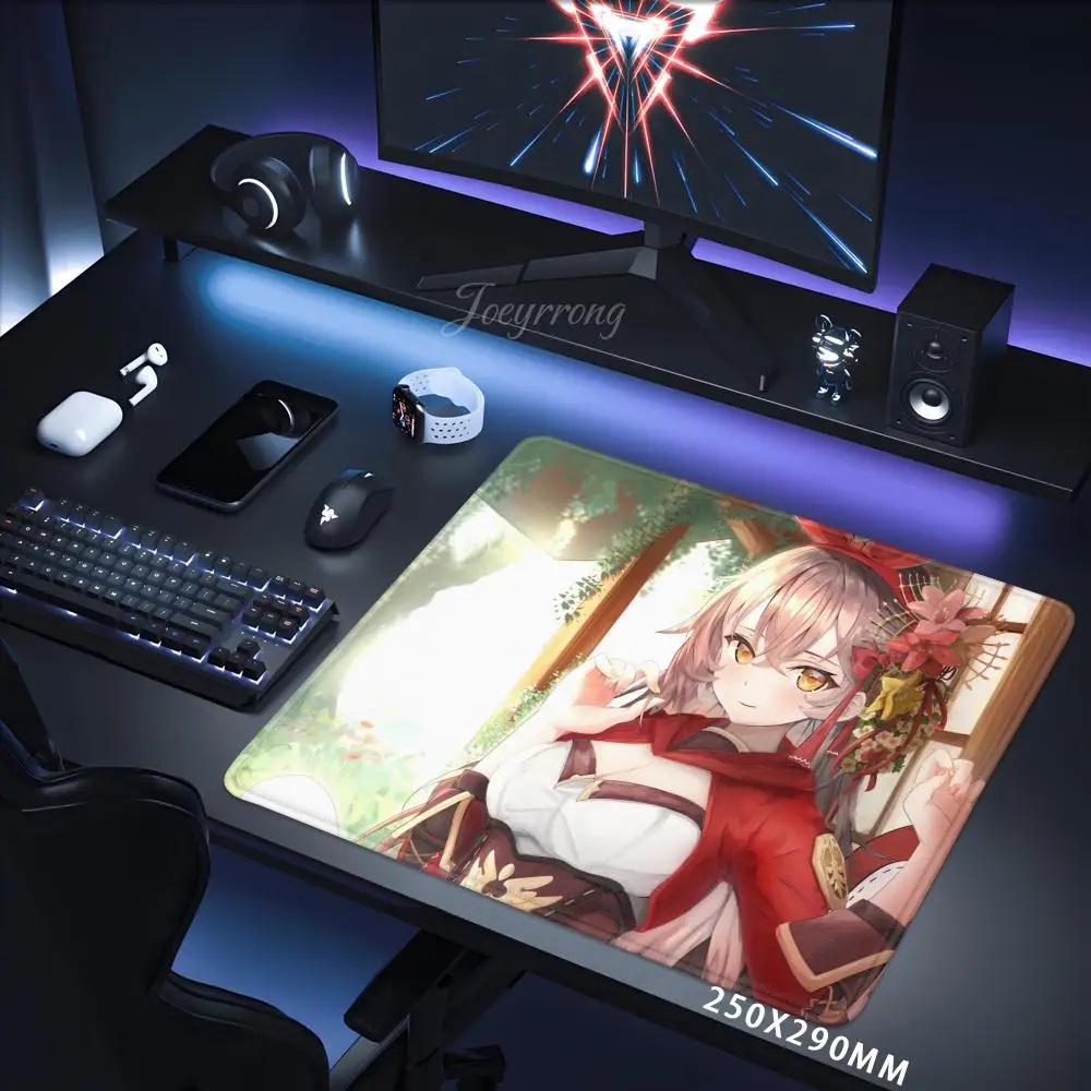 

Genshin Impact Mouse Pad Small Mouse Pad Desk Pad Desktop Computer Keyboard Wireless Mouse Boy Girl Gift for Play games