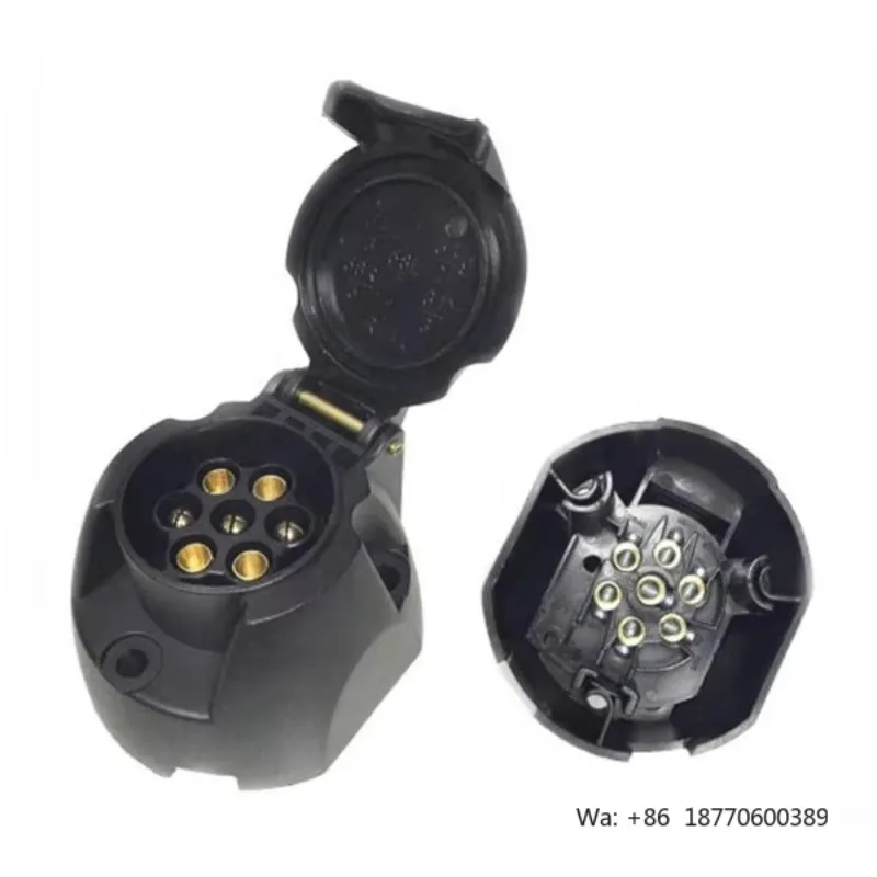 Quality 7 Pin Trailer Socket 12V Waterproof Trailer Socket Europe Type for Trailer Connector Truck RV Car Tractor Accessories