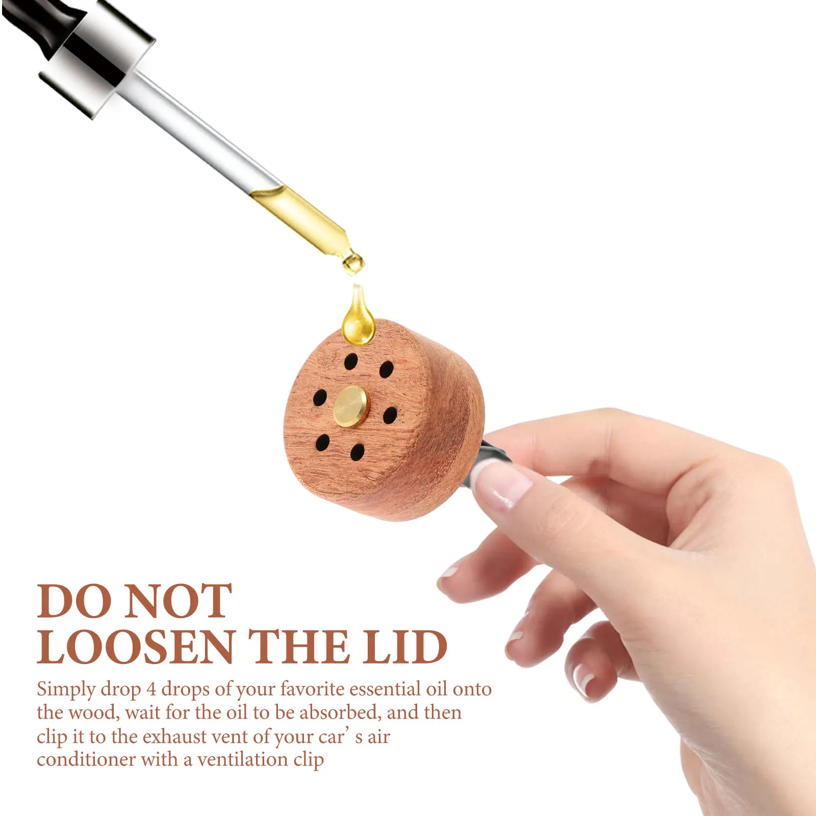

2Pcs Car Wood Essential Car Decor Oil Decor Scented Air Freshener Wooden Perfume Diffuser Perfume Interior nament