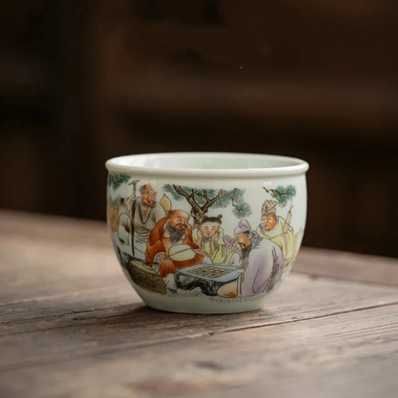 Eight Immortal Tea Cup Ceramic Antique Coffee Mugs Beautiful Teacup Teaware A Cup Of Tea Coffee Mugs