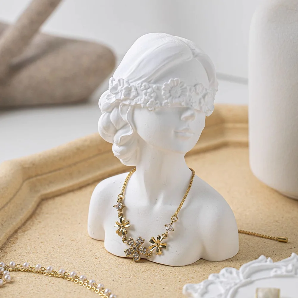 

Modern Resin Bust Adorable Statue Ornament Home Garden Decoration Desktop Sculpture Gift For Family Friends