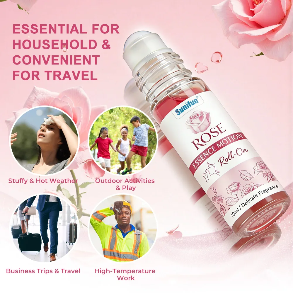 10/20Pc Comfort feeling Rose Roll on Care Liquid Body Health Care