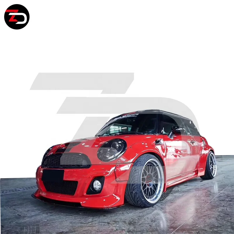 Perfect Fitment LB Body Kit for MINI R56 LB Wide Body Kit Front Bumper Rear Bumper Side Skirt Fender Flares High Quality FRP 99%