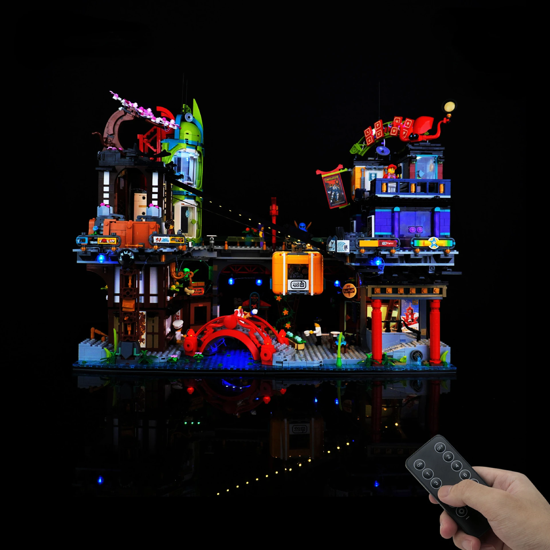 

Not Included Building Blocks LED Light Kit for NINJAGO City Markets 71799 City Bricks DIY Lamp Toys Set