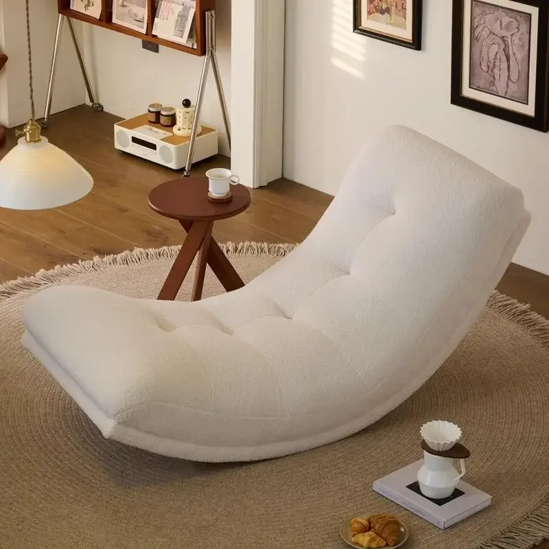 

Cozy Rocking Chair for Small Living Rooms | Lie-Down & Sleep Comfort | Space-Saving Design | Ideal for Relaxing and Lounging