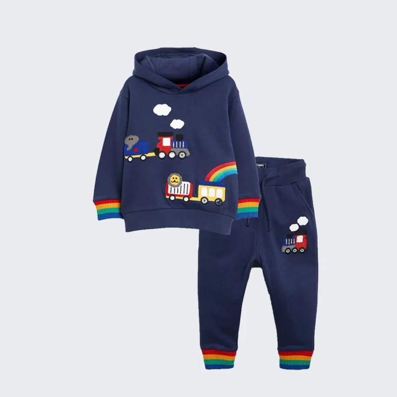 

2025Spring and Autumn New Sweatshirt Hoodie Style Boys and Girls Long Sleeve Sweatshirt Set Source