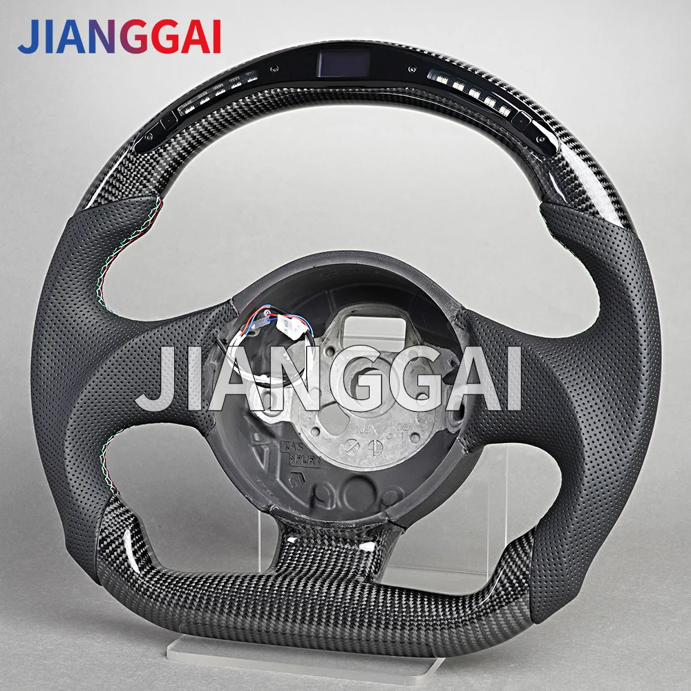 Led Car Steering Wheel Fit For Lamborghini Gallardo Model 2004-2014 Year  Perforated Leather