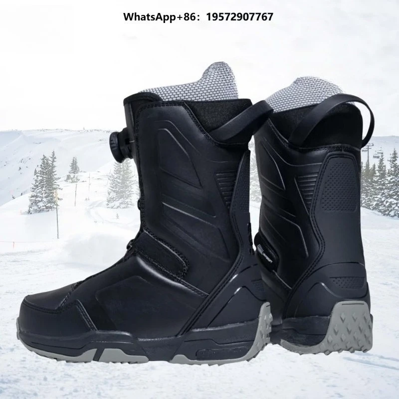 Unisex Freestyle Waterproof Upper Cushioning Rubber Sole All-Mountain Winter Snowboard Boots