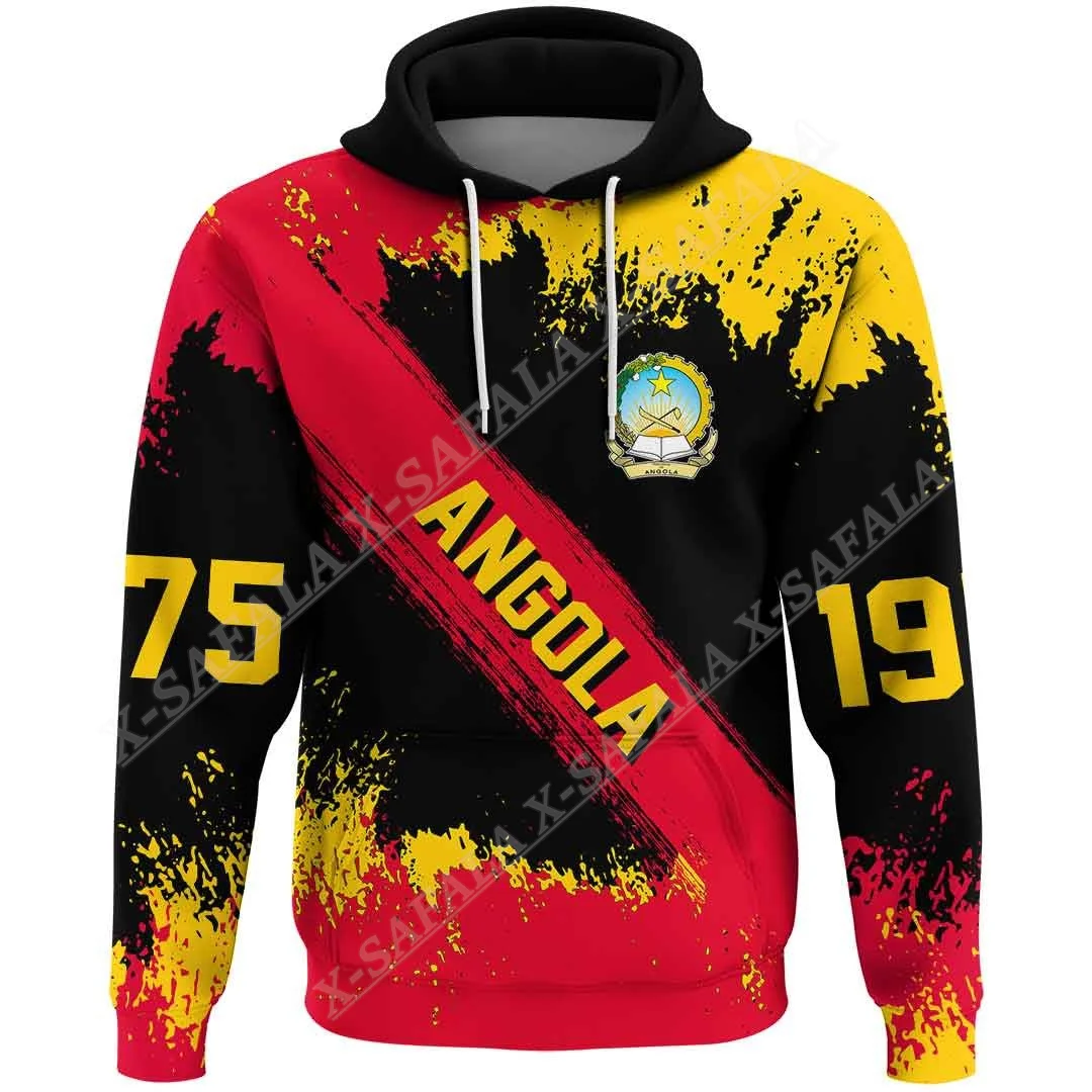 

Angola Founded Brush Style 3D Print Zipper Hoodie For Men Pullover Sweatshirt Hooded Jersey Tracksuit Outwear Coat Casual