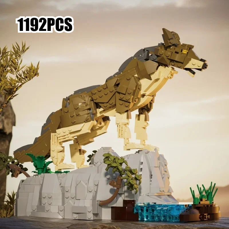 

1192 PCS Wolf Animal Building Blocks Set Creative Diorama Model Bricks Toys For Boys Adult Collectible Gift Compatible with Lego