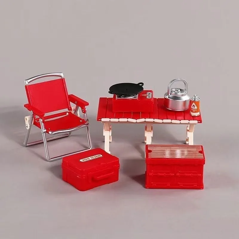 مجموعة نماذج صغيرة للطعام واللعب للنزهات والتخييم مشهد مصغر محاكاة المطبخ زخرفة لعب الأطفال ألعاب منزلية PDD