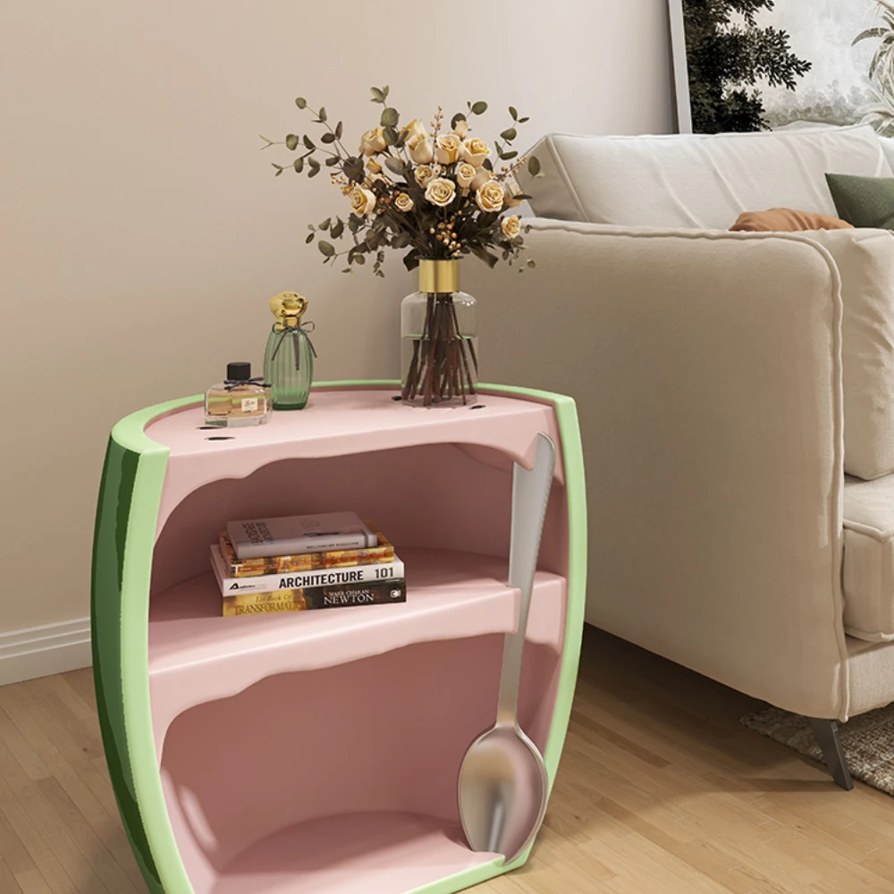 Nordic Home Watermelon Children's Room Tea Cabinet Bedroom  Coffee Table Living Room Sofa Side Bedside Tables Decor Furniture