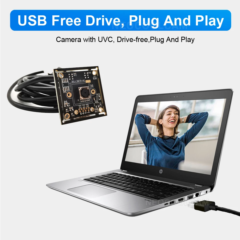 Módulo de cámara de enfoque automático USB 4K 8MP Sensor CCD IMX179 lente sin distorsión UVC OTG Plug and Play para adquisición/enseñanza de imágenes