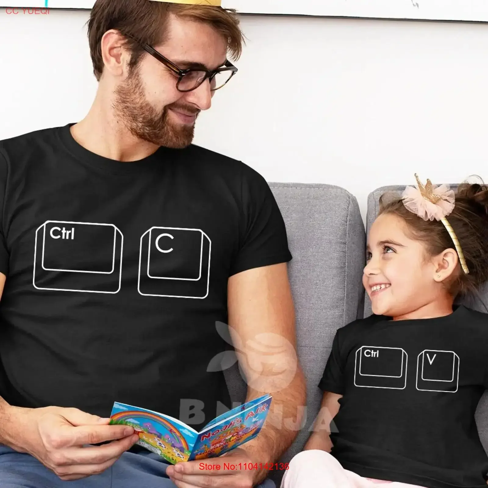 الأب والابنة قميص هدية الأب قمصان الأب فتاة الآباء يوم أبي خمر غسلها تنوعا لينة أعلى لارتداء اليومي