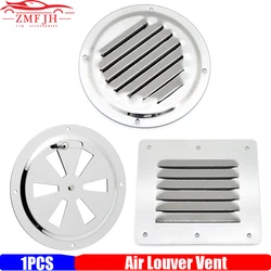 Air Louver Vent Stainless Steel 316 Boat Marine Round Square Grille Ventilation Louvered Ventilator Grill Cover Side Knob Open