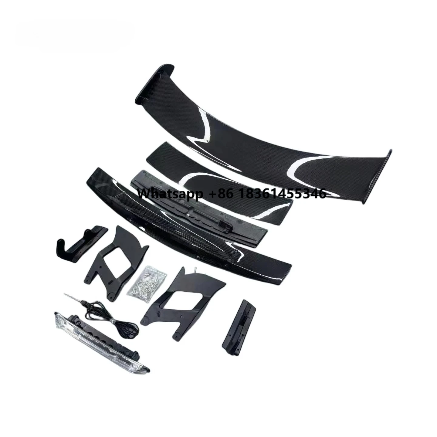 

High Quality Fast Delivery Dry Carbon Fiber Body Kits Black Series Spoiler Rear Wing