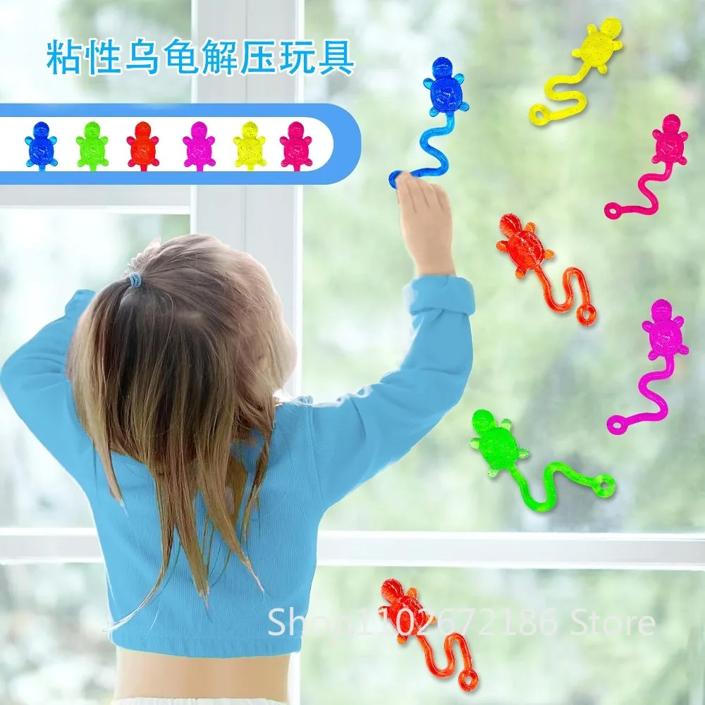 12/24/36 PcsTPR لون الغراء الناعم لزجة مسحوق ذهبي السلاحف لعيد ميلاد الأطفال استحمام الطفل مهرجان هدايا الحفلات، مكافآت الهدايا