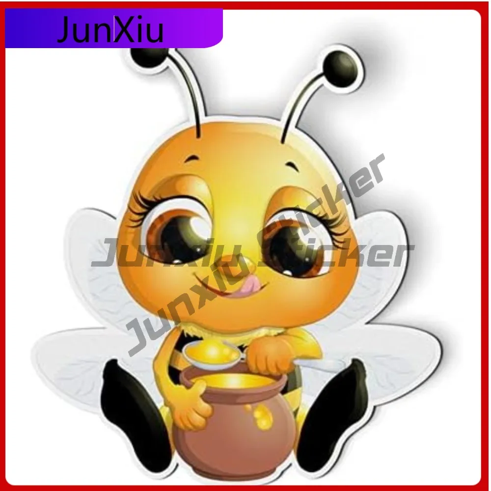 Little Bee with Honey Aesthetic Car Boat Window Bumper Truck Boat Decal Gift Cute Vintage Cool Aesthetic Aesthetic
