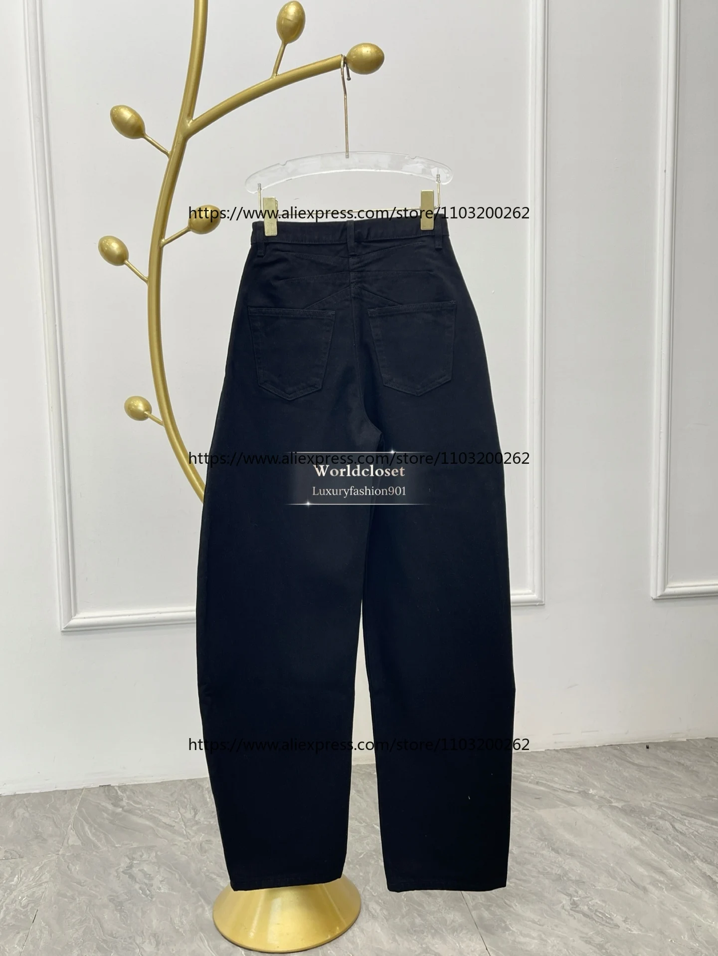 

Элегантные черные джинсовые брюки Machete 2026 из высококачественного хлопка