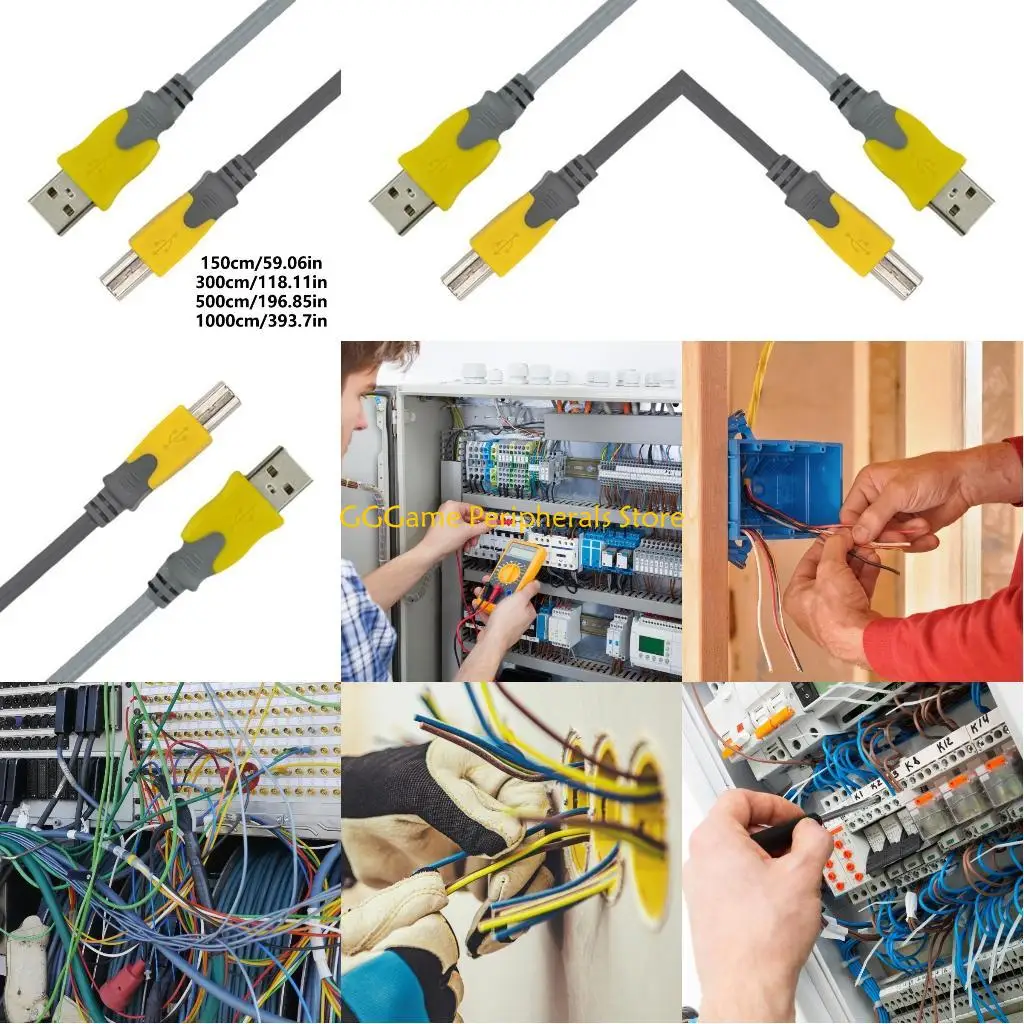 U55B يقوم بتوصيل وتشغيل سلك الطابعة USB 2.0 عالي السرعة لسهولة الاستخدام ونقل البيانات بسرعة #1