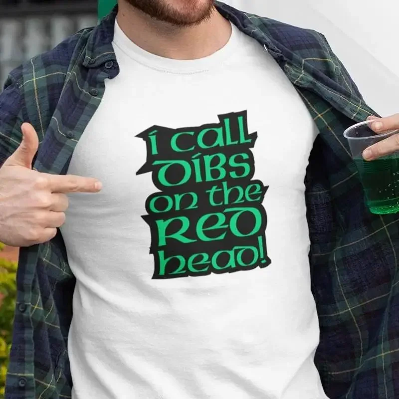 I Got Dibs on The Red Head T Shirt Love Gingers for Ginger Lovers Gag friends and Family Members