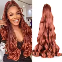 Loose Wave Spiral Curl Braids Synthetic Hair French Curls Braiding Hair Extensions High Temperature Ombre Pre Stretched Hair - AliExpress 