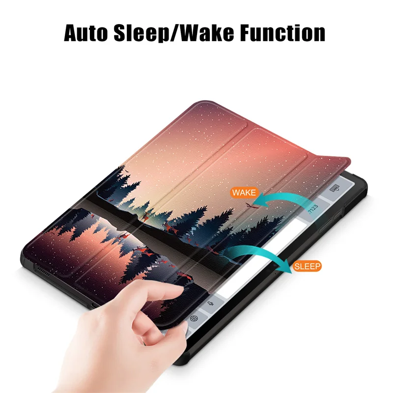 Tablet Cover For Samsung Galaxy Tab S10 Plus S10+ 5G SM-X820 X826B Case Magnetic Cover Funda For Galaxy Tab S9 FE Plus 12 4