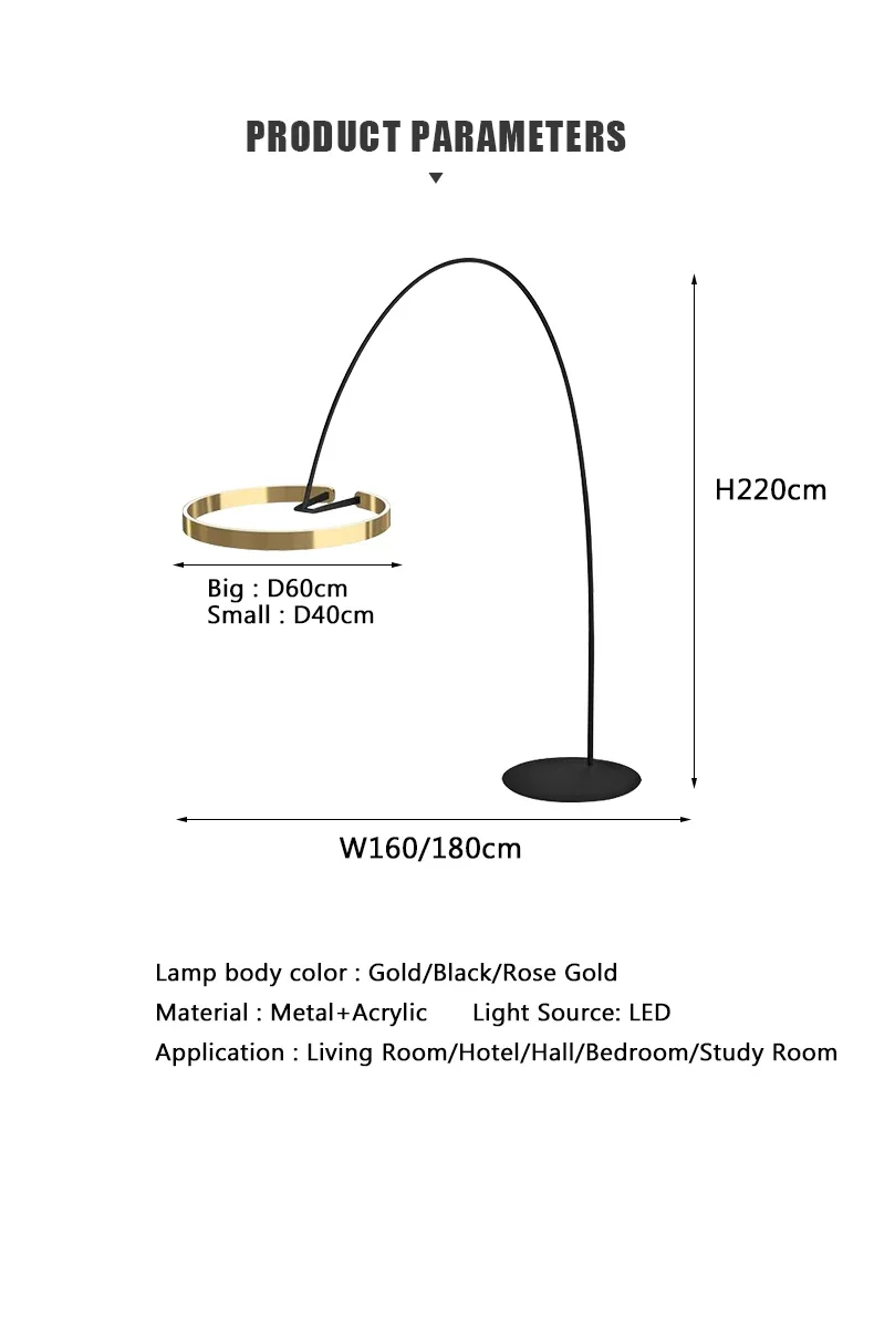 Designer Angeln Stehlampe Nordic LED Wohnzimmer Stehlampe Für Villa Schlafzimmer Hotel Indoor Decor Einfache Kunst Hohe Stehlampe – Detail 4