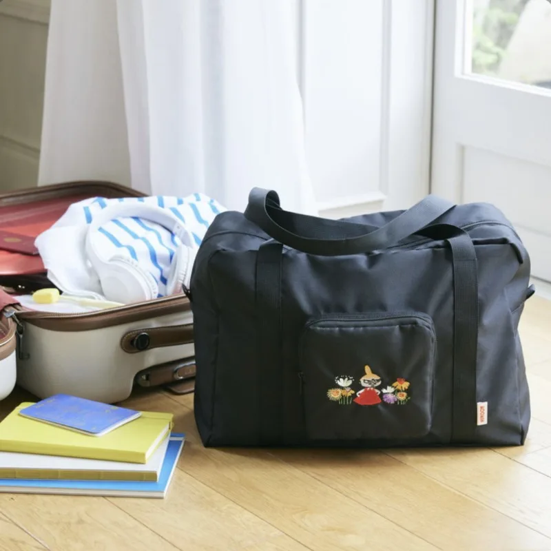 

Hot Kawaii Anime Moomins Series Handheld Luggage Bag Cartoon Cute Printing Lightweight and Large Capacity Travel Storage Bag
