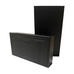 Wholesale 200pcs Custom Printing Logo Black White Kraft Hard Paper Box for Mobile Phone Retail Boxes for iPhone 15 16 wj24