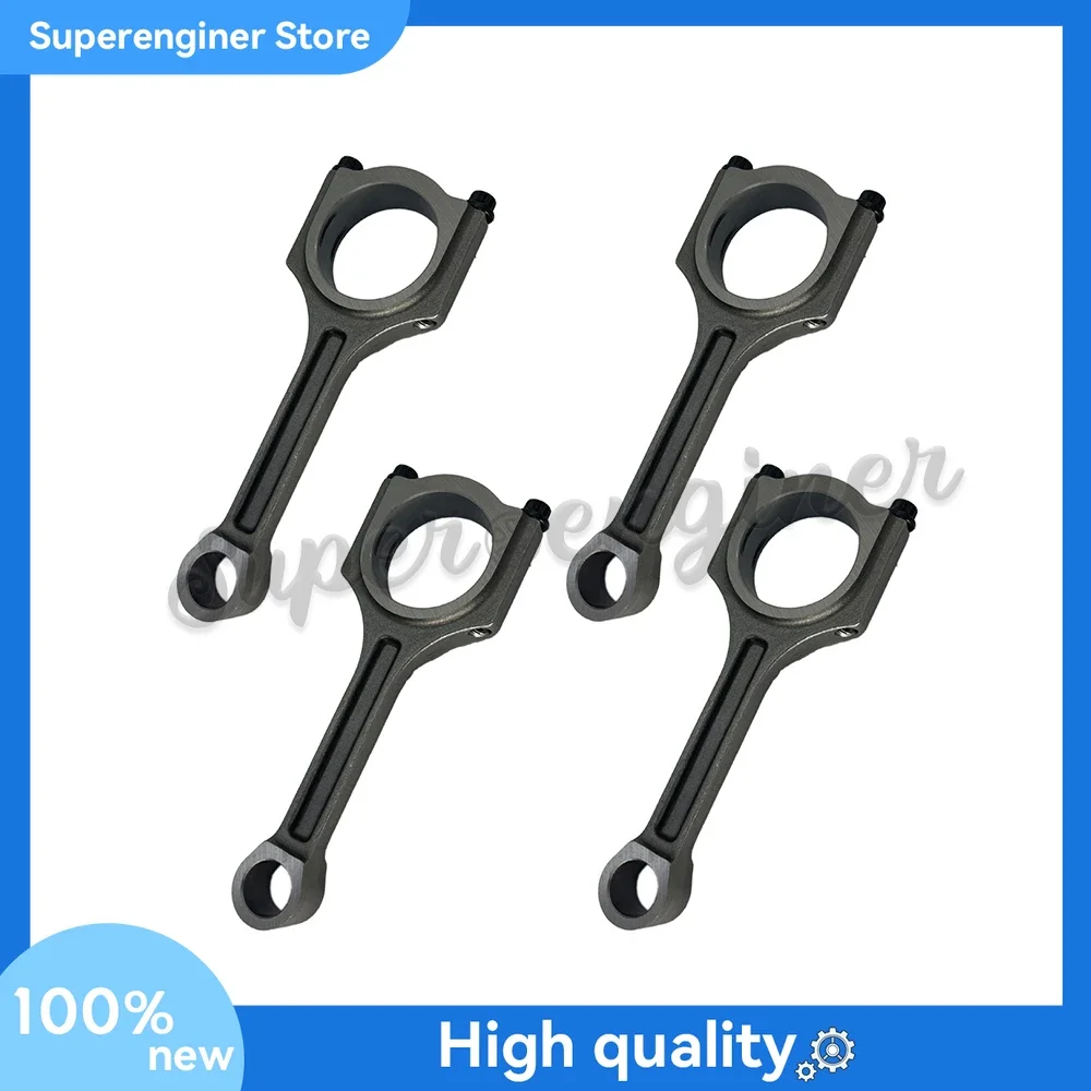 4 X New Connecting Rod 23510-25000 Fit for 2010-2013 Hyundai ix35 Tucson Sonata Kia Forte 2.0L 2351025020