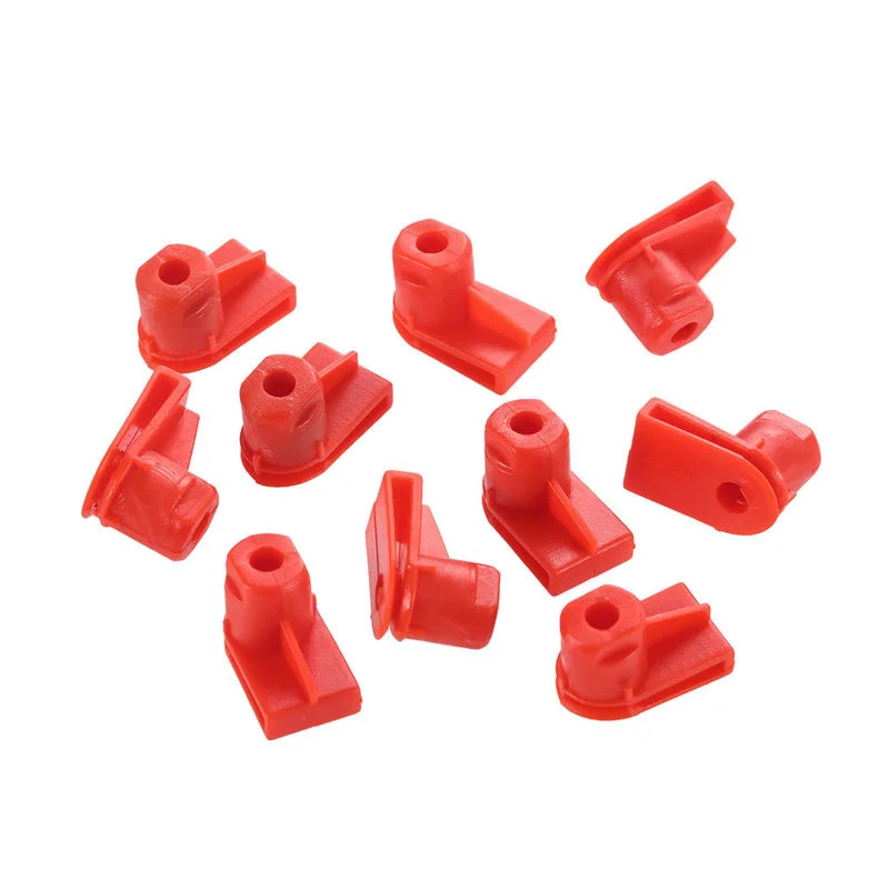 10pcs for Opel Vauxhall Car Bumper Clips Wing Mounting Grommet Nuts Screws 1404969 / 24449408 Red Fastener Clips Car Accessories