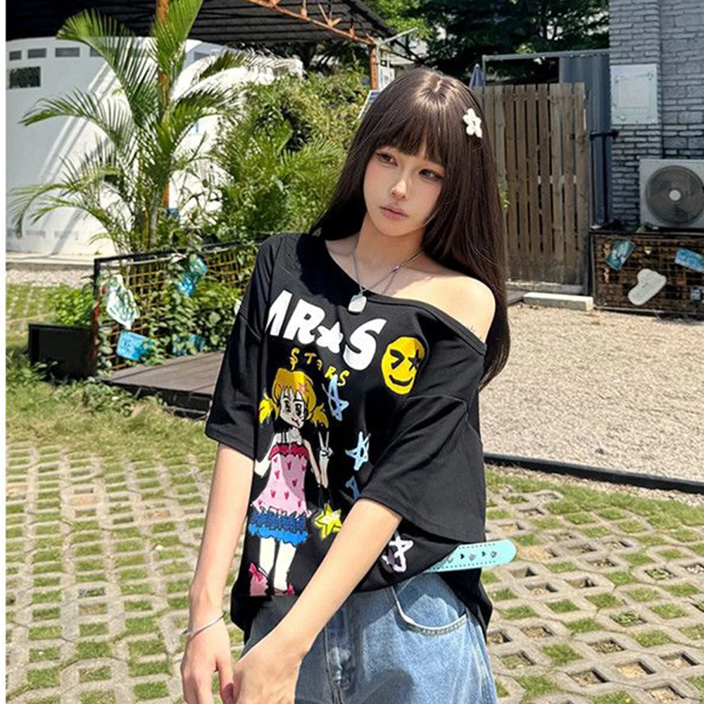 Hotweek Pattern T-shirt Cartoo - đánh giá và giá Summer Clothing Cartoon