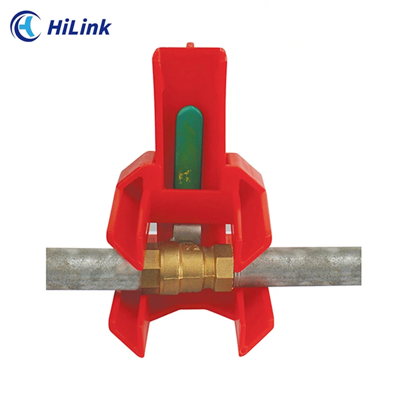 Safety Industrial High Strength Ball Valve Lockout,Two Halves Adjustable Minitype For Pipes 1/2 Inch To 2.5 Inch In Diameter