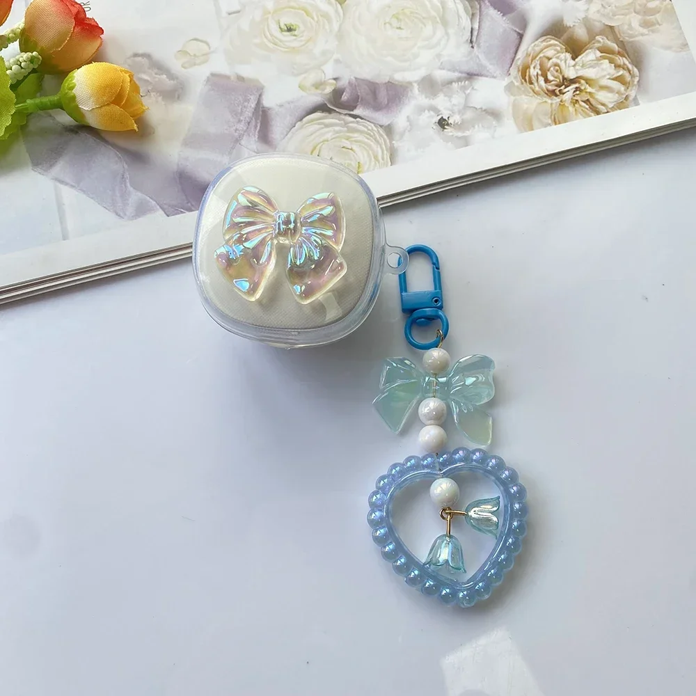 حافظة شفافة لطيفة على شكل حب لهاتف QCY T13 /T13X / T13ANC T18 T20 غطاء من السيليكون لسماعة QCY HT05 حافظة ناعمة لـ QCY T17