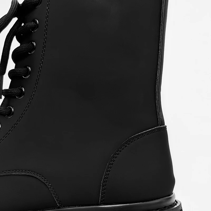 Hight Quality Spring New Classic British Street Style Black Leather Ankle Boots For Men\'s Hombre Dress Height Increasing Shoes