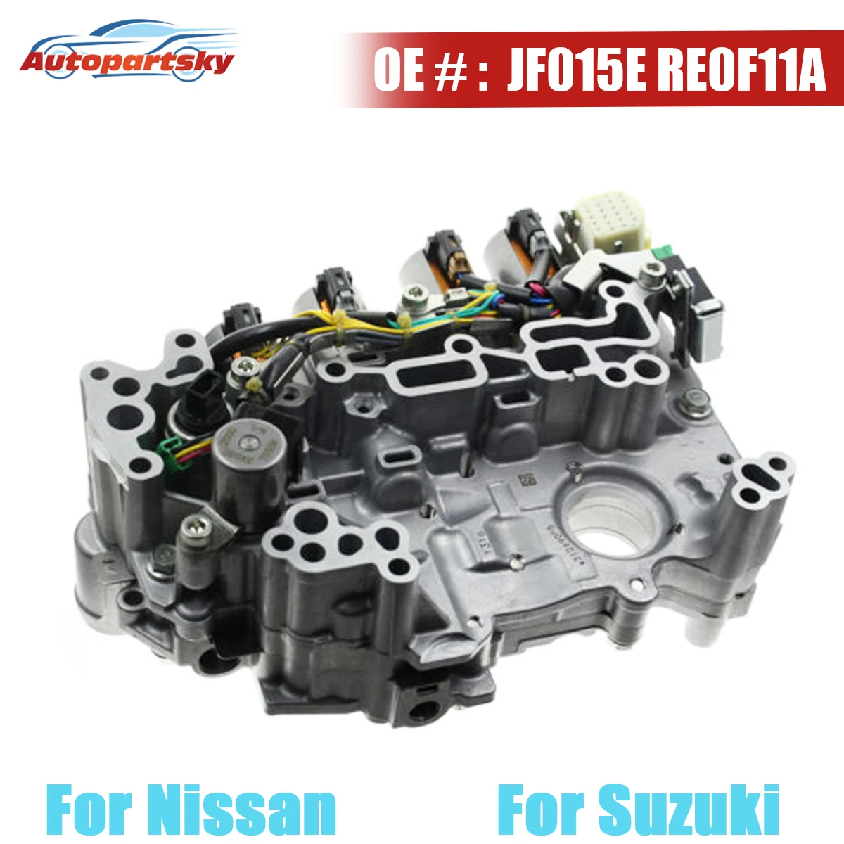 

JF015E RE0F11A CVT Transmission Valve Body W / Transmission Solenoid For Nissan Note Sentra Tiida Versa For Suzuki For Chevrolet