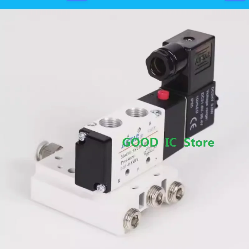 NEW Electromagnetic control valve 4V210-08 4V110-06 4V310-10 4v410-15A B C F E DC12-24V AC110-AC220V Air valve directional valve