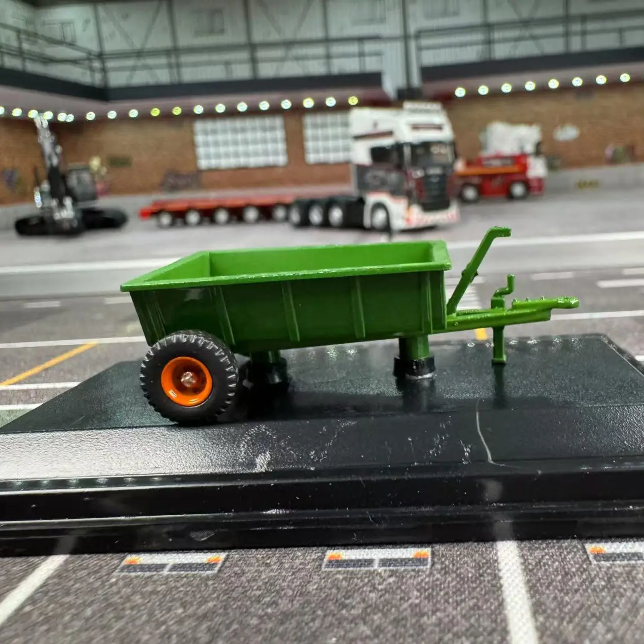 دييكاست أكسفورد 1:76 مقياس مزرعة مقطورة الطراز القديم فريد سبيكة سيارة نموذج تحصيل لعبة هدية تذكارية عرض حلية