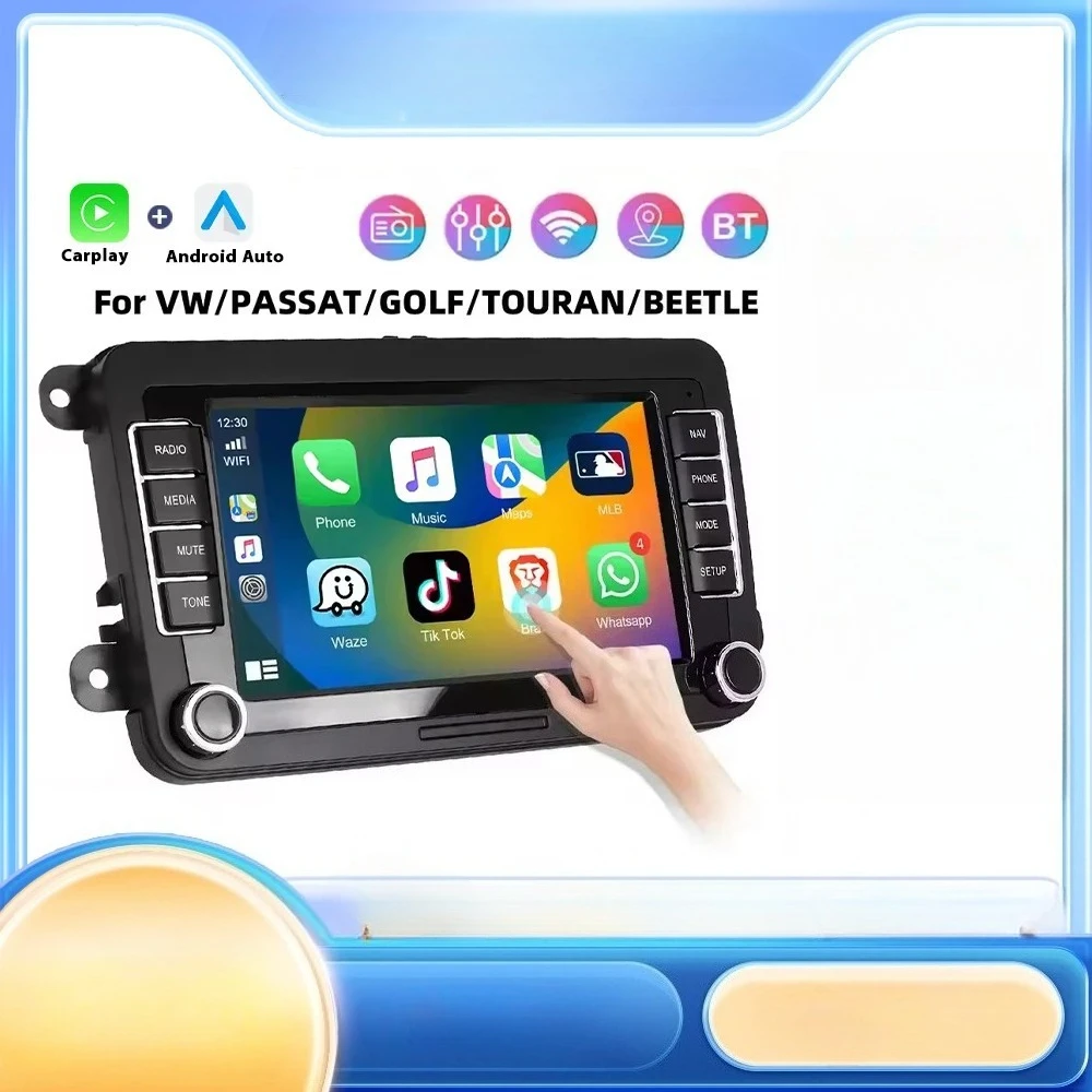 

Автомобильный радиоприемник для мультимедийного плеер TOURAN/BEETLE Carplay Android Auto