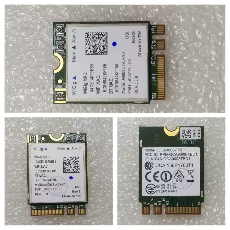 for Atheros QCA9008-TBD1 Dual Band AC AD 867Mbps Bluetooth 4.1 Wireless Network Interface Card WiFi Adapter