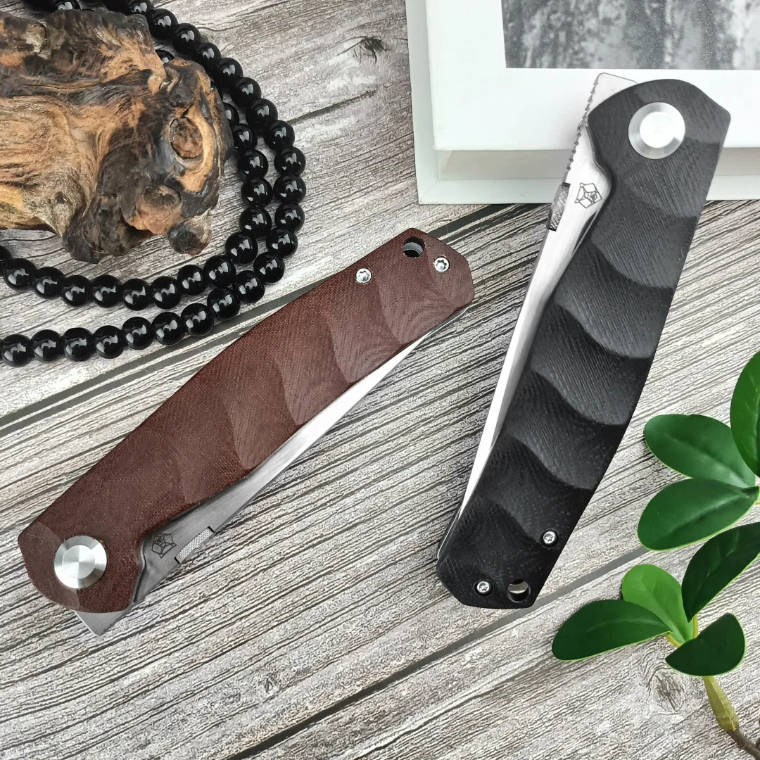 Bear Head -DIY personality handy mini knife Outdoor survival hunting knife Folding knife Diving hobby sharp fruit knife