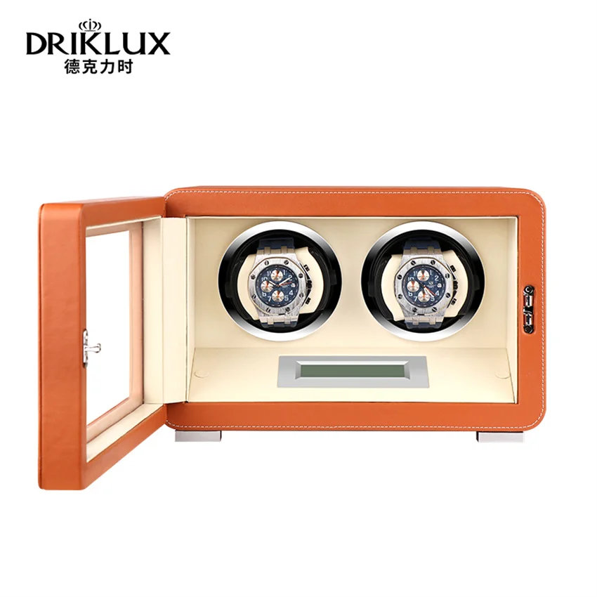 Driklux 2 Slots Watch Shaker Mechanical Watch Turntable Home Watch Rotation Watch Winder Best Gift