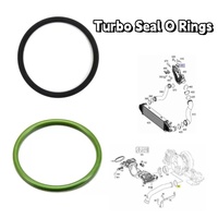 2pcs Turbo Seal O Rings For Mercedes OM642 A0179973545 A0149976445 Green & Black O Rings Car Accessories