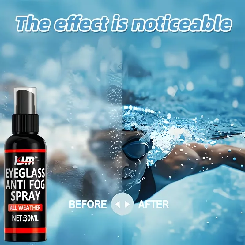 Long-Lasting Anti-Fog Agent for Swimming Goggles & Eyeglasses, Durable Lens Defogging Treatment for Diving Goggles Sunglasses