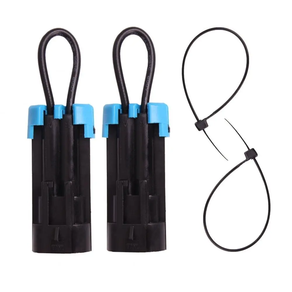 2pcs Car Accessories Parts Black Seat Belt Bypass Abs Plug Clips Seat Belt Plug For Car