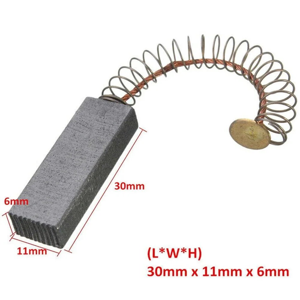 Stationary Component For Rotating Machinery 2pcs Carbon Brushes Ensures Consistent Energy Transfer Ensures Extended Motor Life