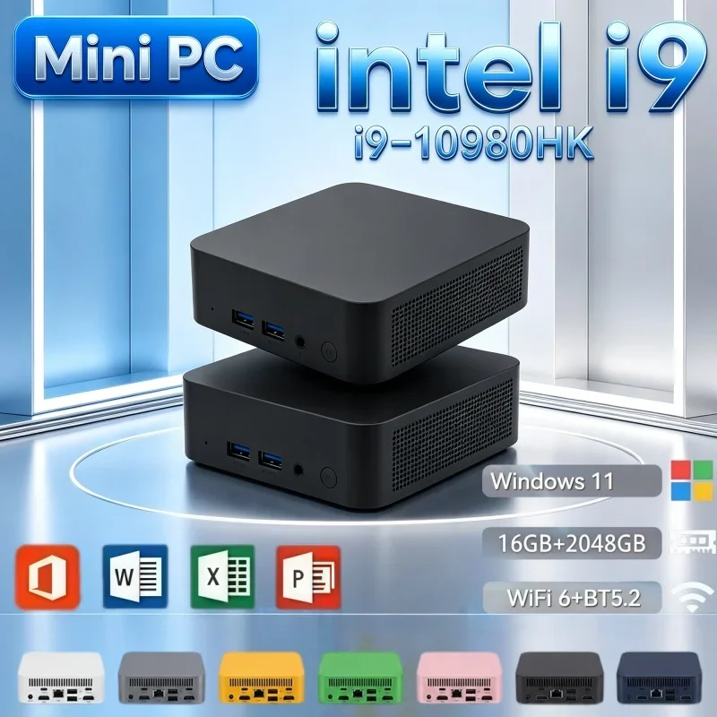 コンパクトで持ち運びやすいミニpc。cpuはi9-10980hk、メモリは32gb、ssdは2tb。windows-11、wi-fi-6、bluetooth-52を搭載。4k出力に対応し、ゲーム、オフィス作業、学習、デスクトップ環境に最適。