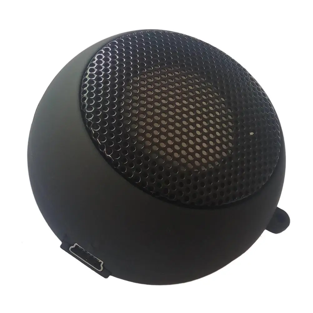 

Charging Audio Speaker USB Rechargeable ABS Black Mini Wired Portable Laptop Loudspeaker Box Plug in Speaker 35mm Cable