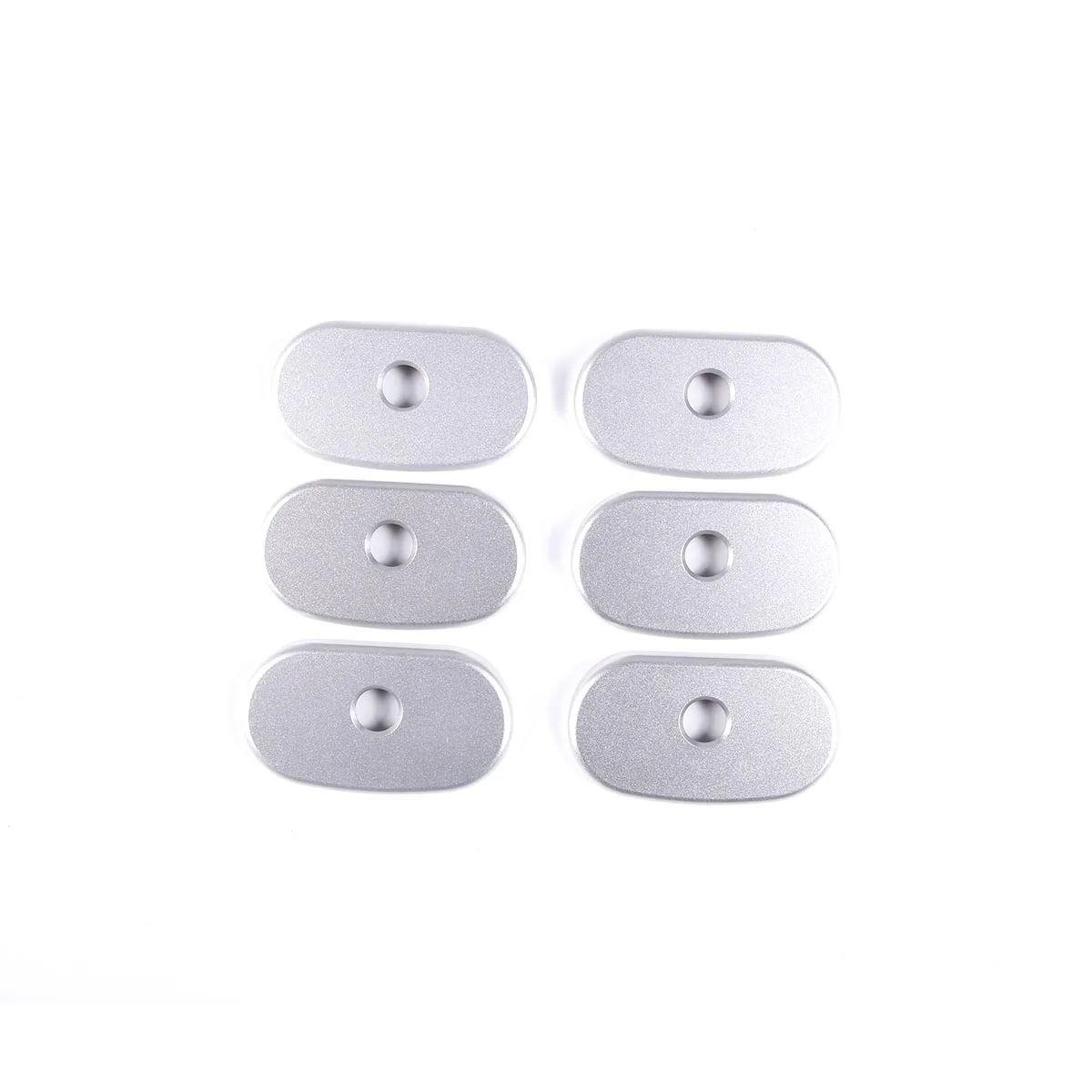 For Hummer H2 2003-2009 aluminum alloy Silver Car luggage rack crossbar keyhole trim cover sticker car accessories